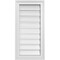 Ekena Millwork Vertical Surface Mount PVC Gable Vent: Functional, w/ 2"W x 1-1/2"P Brickmould Frame, 14"W x 28"H GVPVE14X2802SF - alternate 1